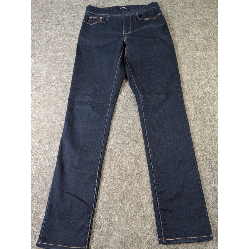 Levis Pull On Skinny Jeans Womens 4 Indigo Blue Denim Leggings Stretch EUC